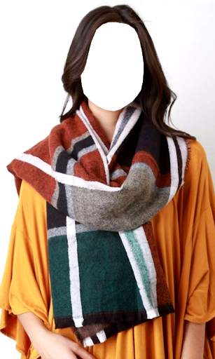Women Winter Scarfs Photo Suit screenshot 12