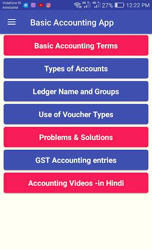 Basic Accounting App Hindi - Learn Debit Credit screenshot 3