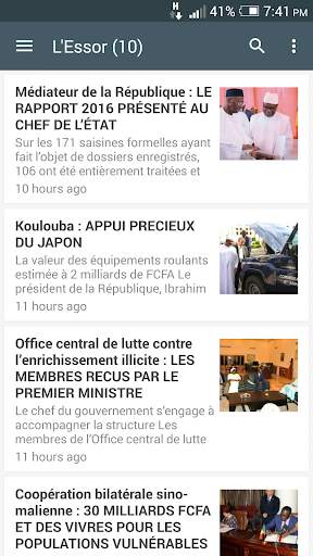 Mali Actualités screenshot 2
