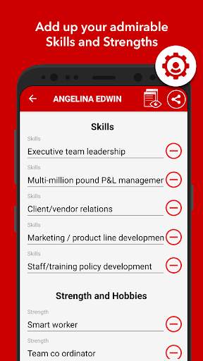 Curriculum vitae app CV Maker screenshot 6