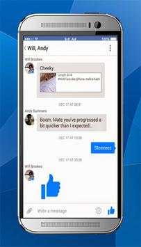 Mini Messenger for fb lite स्क्रीनशॉट 2
