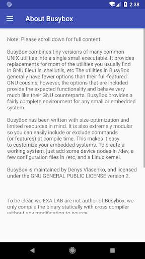 EXA Busybox Installer (no root) screenshot 5