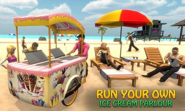 Pantai toko es krim anak pengiriman game screenshot 4