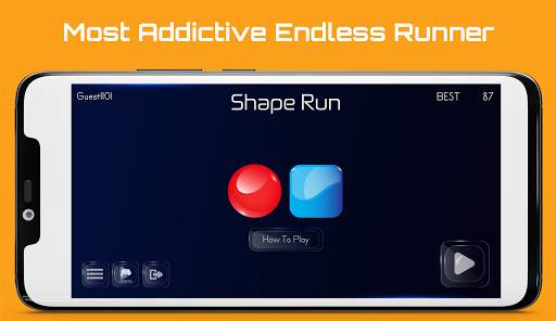Shape Run - Free Offline Endless Runner Game screenshot 3