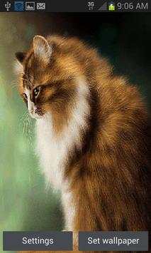 Brown Cat Live Wallpaper screenshot 1