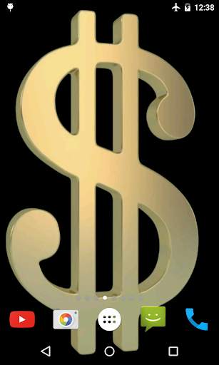 Golden Dollar Live Wallpaper screenshot 1