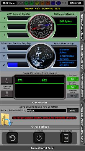 PARATOOLZ Master Edition Ghost Hunting Application screenshot 5