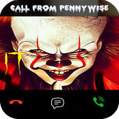 Fake call From Vedio Pennywise icon