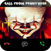 Fake call From Vedio Pennywise icon