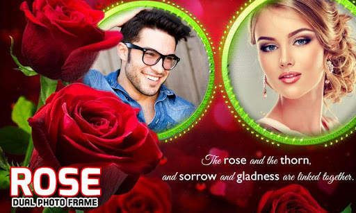 Red Rose Dual Photo Frames screenshot 3