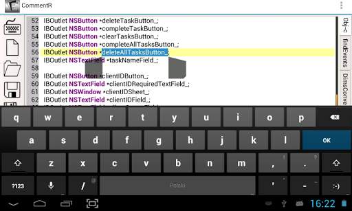 CommentR code editor 15 تصوير الشاشة