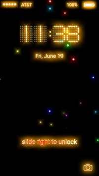 Neon Firefly Lock Screen screenshot 5