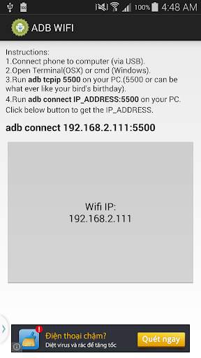 ADB Wifi (No Rooting) screenshot 2