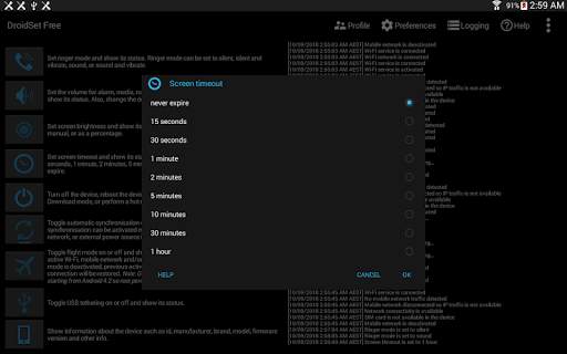 DroidSet Free screenshot 19