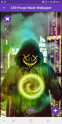 Full HD LED Purge Mask Wallpaper screenshot 4