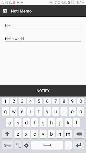 Notification Bar Memo screenshot 2