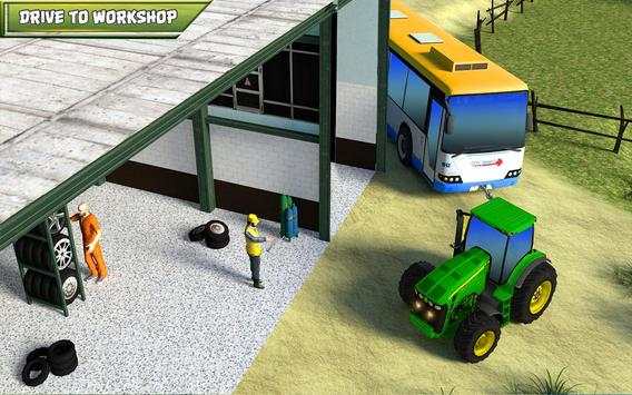 Tow Tractor Games 2018: Rescue Bus Pulling Game screenshot 3