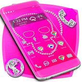 Pink Skull Launcher icon