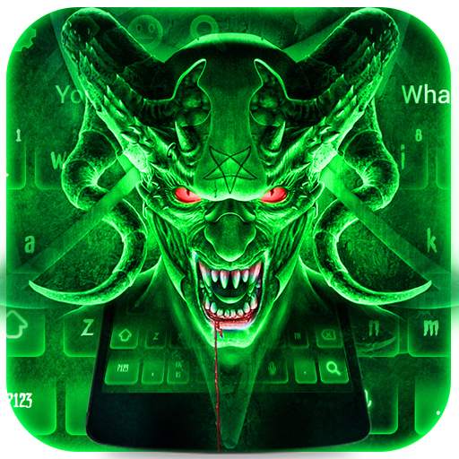 Devil Skull Scary Evil Keyboard Theme 10001001
