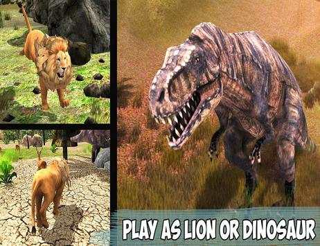T-Rex Dino & Angry Lion Attack screenshot 10
