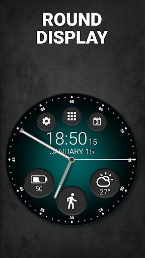 Black Classic Watch Face скриншот 5