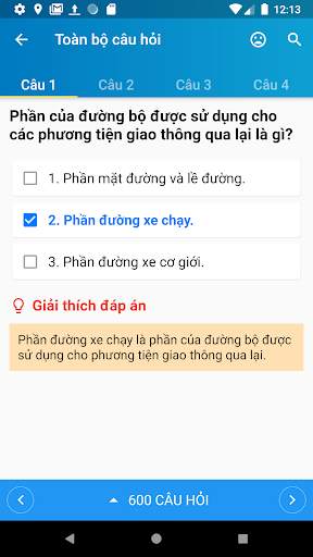 Ôn thi GPLX - Ôn thi giấy phép lái xe - Thi thu B2 screenshot 3