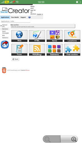 Social Creator : Make web app Free screenshot 3