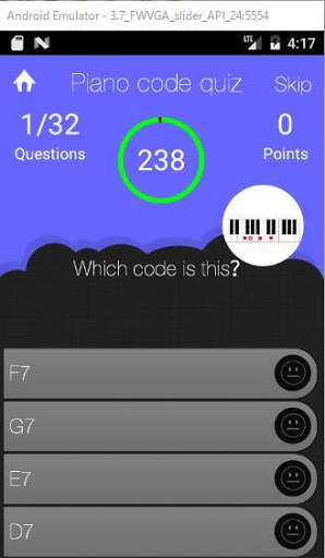 Piano chord quiz screenshot 3