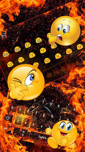 Fire Ghost Bike Keyboard Theme screenshot 3