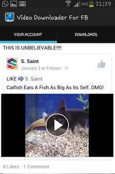 Video Downloader For FB screenshot 2