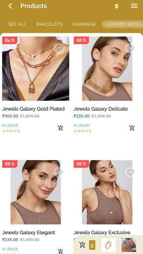 JewelsGalaxy – Fashion Jewelry Online Shopping App screenshot 2