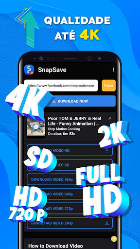 Baixar Videos do Facebook Full HD 4K - SnapSave screenshot 1