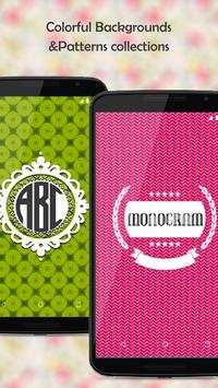 Monogram Wallpaper Maker 3 تصوير الشاشة