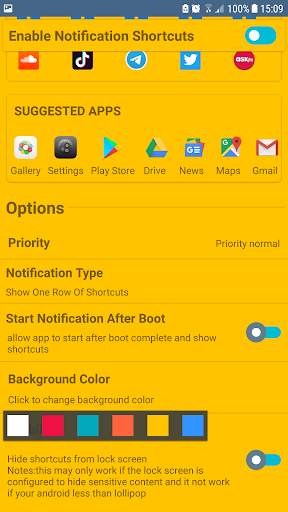 Notification shortcuts -free screenshot 3