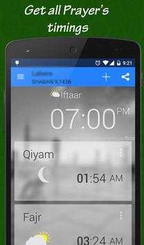 Ramadan 2017:Timing & Calendar screenshot 2