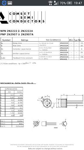 Bipolar Transistors Database screenshot 5