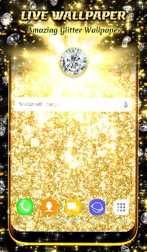 Golden Glitter Live Wallpaper  screenshot 1