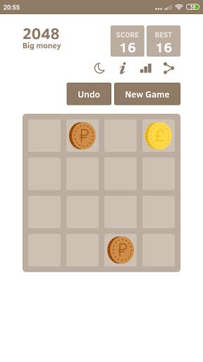 Big money 2048 🤑 Puzzle Game screenshot 1