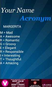 Name Acronym screenshot 2