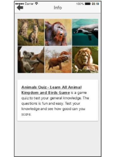 Animals Quiz: Learn All Animal Kingdom and Birds screenshot 2