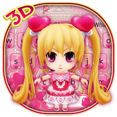 3D Cute Kawai Girl icon