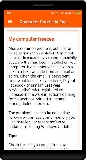 Computer Course in English screenshot 5