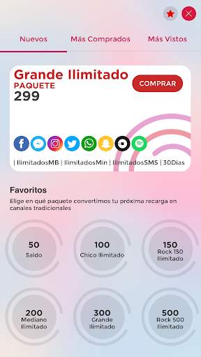 Virgin Mobile Mexico screenshot 1