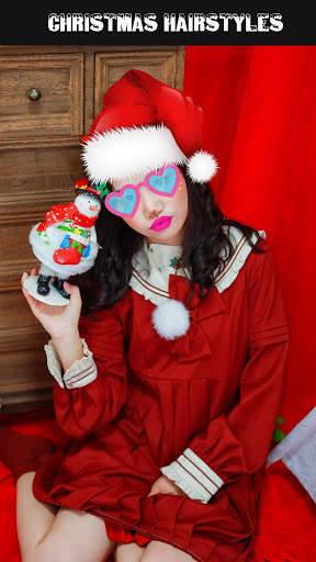 Christmas Girl Hair Changer screenshot 3