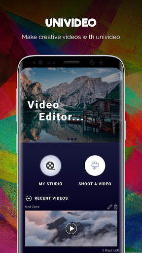 UniVideo- Free Video Editor 1 تصوير الشاشة