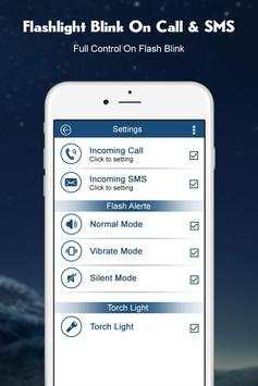 Flashlight Blink on Call & Sms screenshot 2