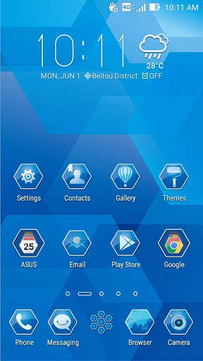 Simple Blue ASUS ZenUI Theme screenshot 2