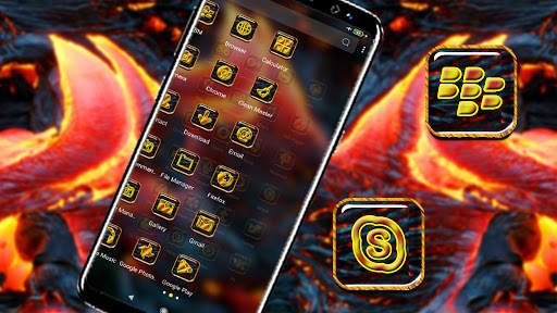 Melted Lava Theme Launcher screenshot 2