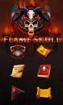 Flame Skull  GO Launcher Theme screenshot 1