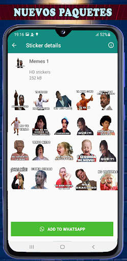 Memes Stickers For WhatsApp screenshot 3